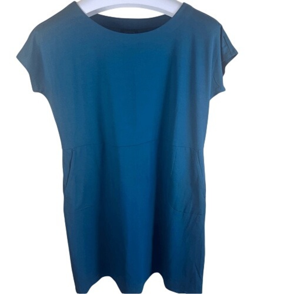 J.Jill Wearever Collection Womens Cap Sleeve Rayon Dress Pockets Size Small